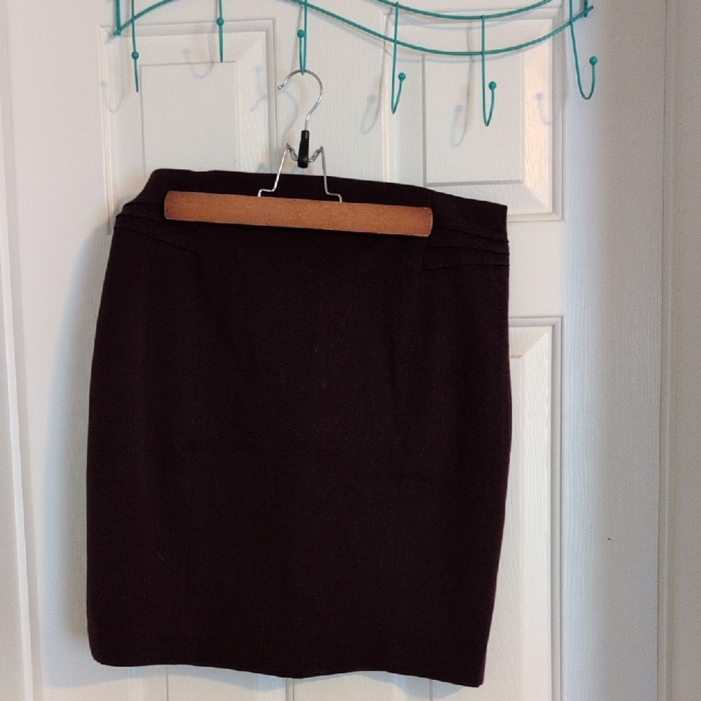 Express Maroon Pencil Skirt